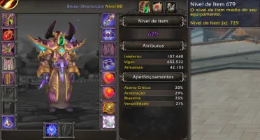 Conta WOW com 5 chars full PVP, Montarias, transmogs e mais