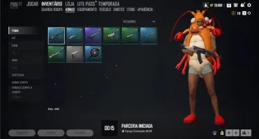 conta pubg lite roupa lagosta e itens raros nv20 20wins+
