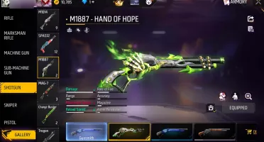 Free Fire High-End Account LV60 | MP40 Uchiha | M1887