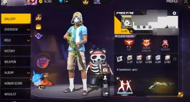 Free Fire High-End Account LV60 | MP40 Uchiha | M1887