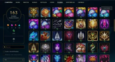 Conta LOL Lv. 168 Unranked 70 Skins