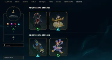 Conta LOL Lv. 168 Unranked 70 Skins