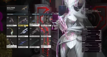 Warframe Conta MR28 com 53 frames muitas skin deluxe
