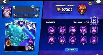 Account Braw Stars 97K Trophies | +440 Skins Exclusively | A
