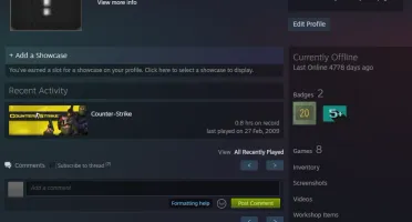 Conta Antiga Steam 20 Anos (Setembro De 2003) 5 E 10 Anos
