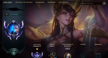 Conta League of Legends, Diamante IV, 61% de winrate