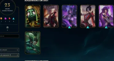 Conta league of legends Platina IV, 47 champs, 23 skins