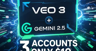 VEO3 + Gemini PRO 2.5 (Promoção!! 3 contas por 10 $)