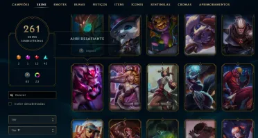 CONTA NO LOL 261 SKINS, 12 GEMAS e 23 CHROMAS.