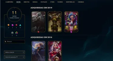 Vendo Conta de lol 30 nivel /70 campeões / 11 skins