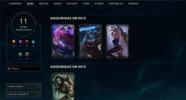 Vendo Conta de lol 30 nivel /70 campeões / 11 skins