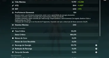 Conta Genshin Impact AR55, Ganyu,Xiao,Zhong, Eula, pity 65