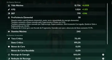 Conta Genshin Impact AR55, Ganyu,Xiao,Zhong, Eula, pity 65