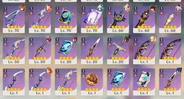 AR 55 (EULA, SHOGUN, CHILDE, DILUC, MONA, QIQI, ALOY)