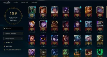 CONTAS DE LEAGUE OF LEGENDS 70 CHAMPS / 8 SKINS Silver V