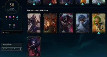 Conta LOL Diamante 2 com 1352 de rp, todas as skins do Swain