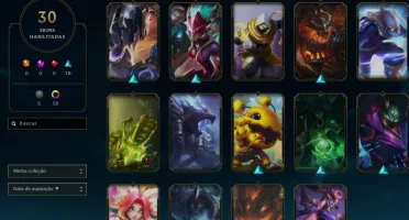 Conta LOL Diamante 2 com 1352 de rp, todas as skins do Swain