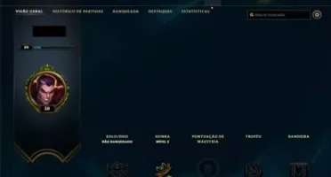 Conta Unranked Lvl 30