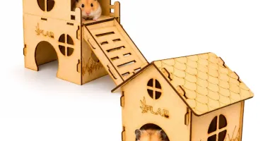 Kit 2 Casinhas Premium para Hamster - Flap Pet
