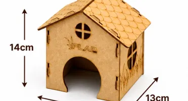 Kit 2 Casinhas Premium para Hamster - Flap Pet