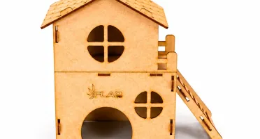 Kit 2 Casinhas Premium para Hamster - Flap Pet