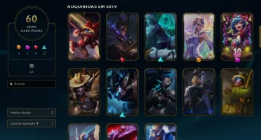 Conta League of Legends de 2015