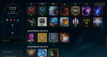 Conta League of Legends de 2015