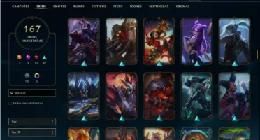 Conta bronze 1 com 145 Champs e 167 Skins + 2 Prestigios