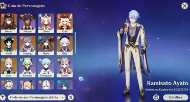 Conta Genshin Imapct, AR58, 15 personagens 5* e 5 armas 5*