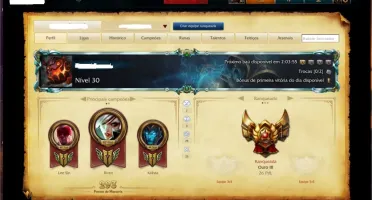 Conta Gold3 / Faltando4champions / 122 Skins.
