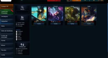 Conta Gold3 / Faltando4champions / 122 Skins.