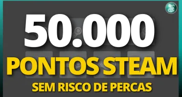 50.000 Pontos Steam (Steam Points) ON 24/7