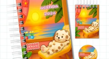 Agenda Escolar Bobbie Goods 2026 - Imprimir e Encadernar