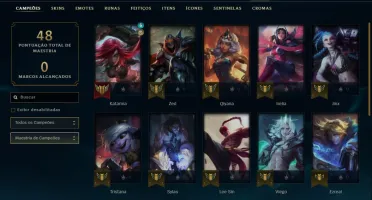 Conta com 1920 RP / Gold 1 / 50% de WR