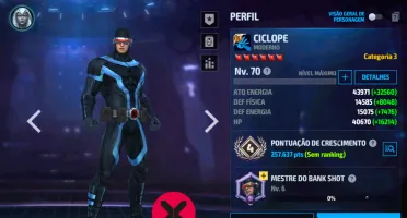 Conta Marvel future Fight