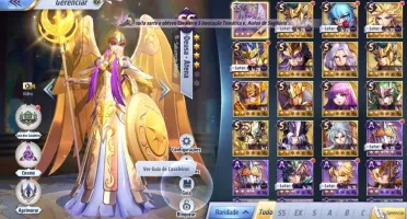 SAINT SEIYA AWAKENING - COM 1300 GEMAS AVANÇADAS E LIVROS