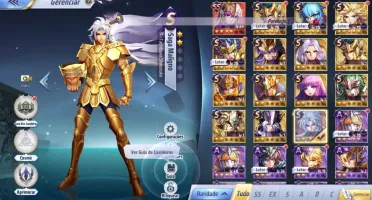 SAINT SEIYA AWAKENING - COM 1300 GEMAS AVANÇADAS E LIVROS