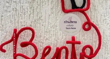 Nome com desenho Camisa 10 personalizado em tricotin