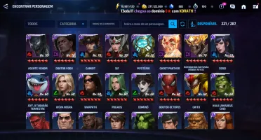 Conta Mff Vip 4 - Marvel Future Figth