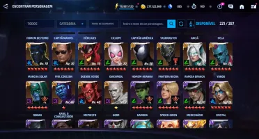 Conta Mff Vip 4 - Marvel Future Figth