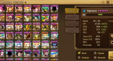 CONTA C1 SUMMONERS WAR