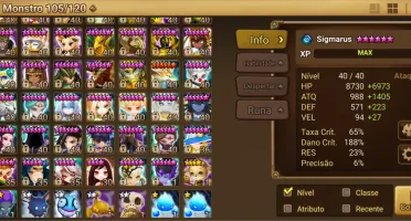 CONTA C1 SUMMONERS WAR