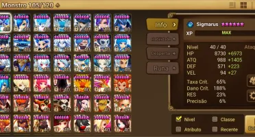 CONTA C1 SUMMONERS WAR