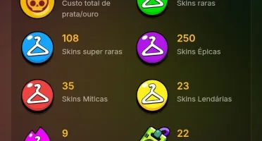 Conta Braw Stars de 81k de troféus