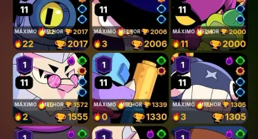 Conta Braw Stars de 81k de troféus