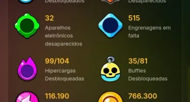 Conta Braw Stars de 81k de troféus