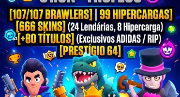 Conta Braw Stars de 81k de troféus