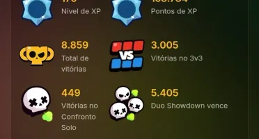 Conta Braw Stars de 81k de troféus
