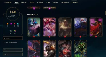 CONTA DE LOL COM 1300$ INVESTIDOS