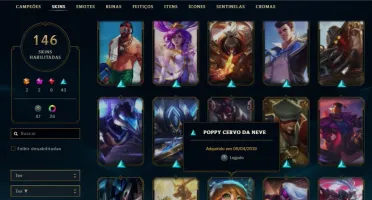 CONTA DE LOL COM 1300$ INVESTIDOS